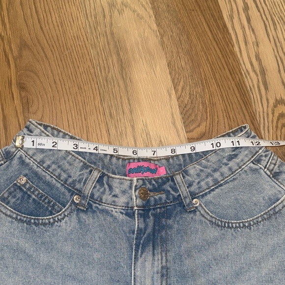 Edikted Koi Flared Denim Shorts - Picture 5 of 5